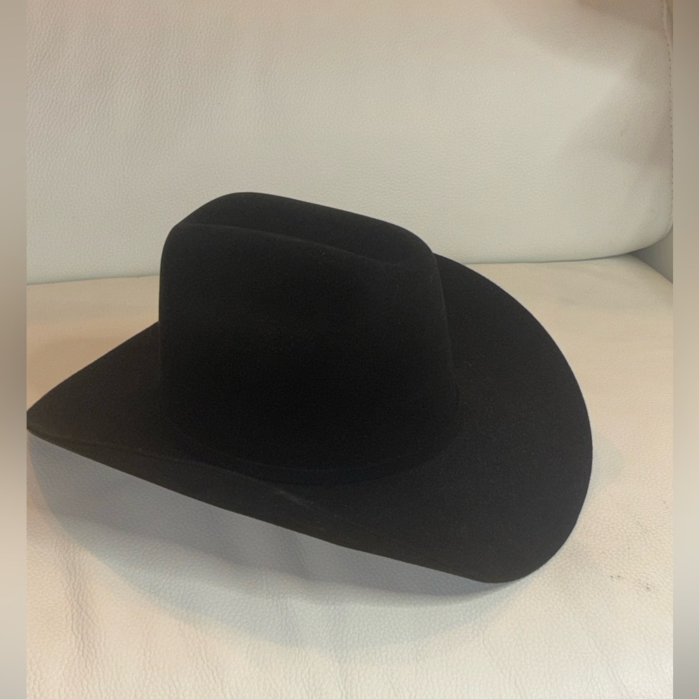 Resistol Black gold 20X Beaver Self-Conforming Cowboy Hat, Size 6 1/2 Black - Picture 4 of 11
